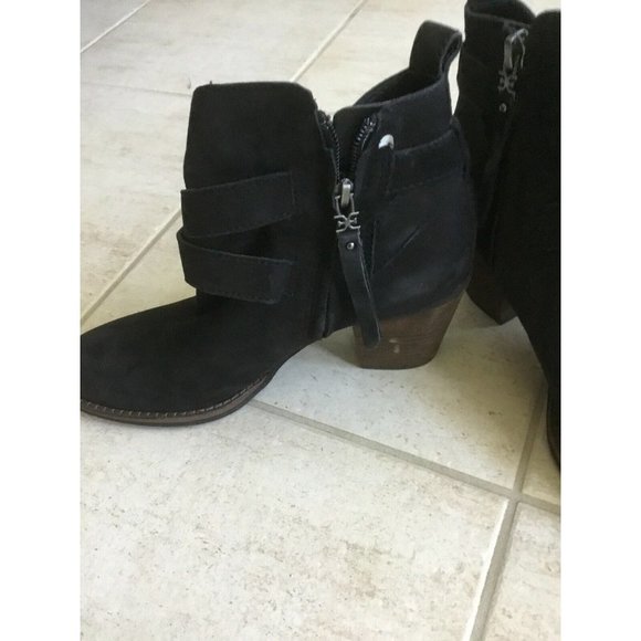 NEW Sam Edelman Morris Black Leather suede Ankle 8 - Picture 8 of 10